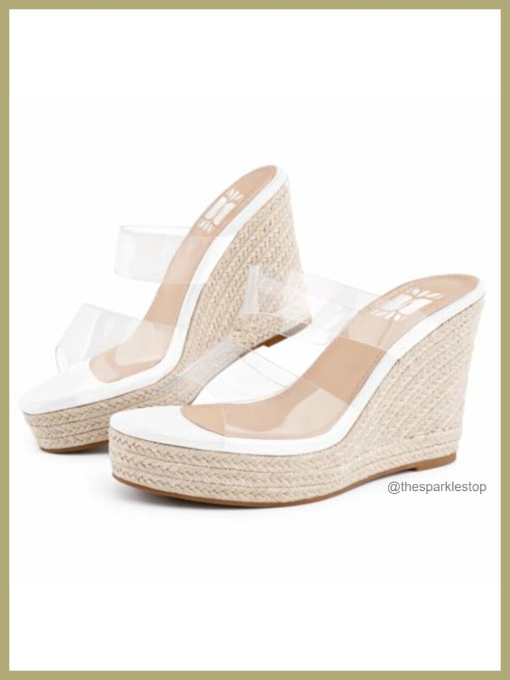Espadrille Wedge Sandals for Women Open Toe Platform Heels